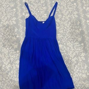 Amanda Uprichard cobalt blue silk dress